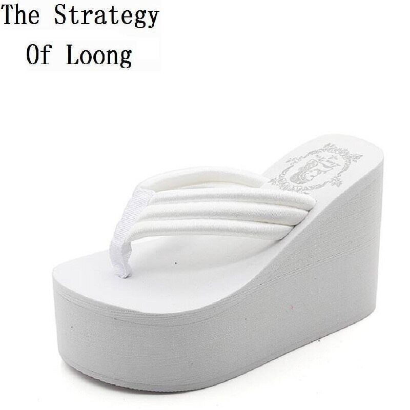 SAOLA Sandali ciabatte impermeabili scarpe infradito tacco zeppe suola grossa moda