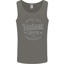 Vintage Year 53rd Birthday 1973 Mens Vest Tank Top