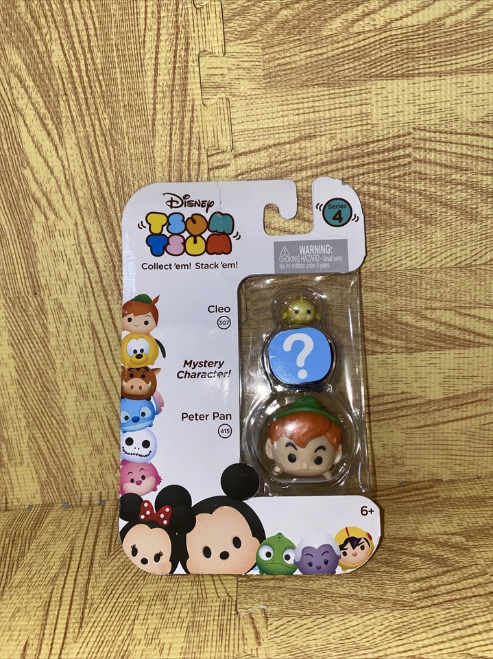 Коллекционные штабелируемые Disney Tsum Tsum серия 4 Cleo/Mystery/Peter Pan - Изображение 2 из 4