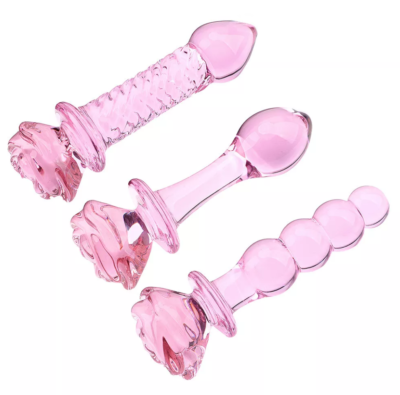 Plug Anal 3 Boules 9 Cm De Long, Couleur Rose - Sextoy Pour Massage Et Plaisir