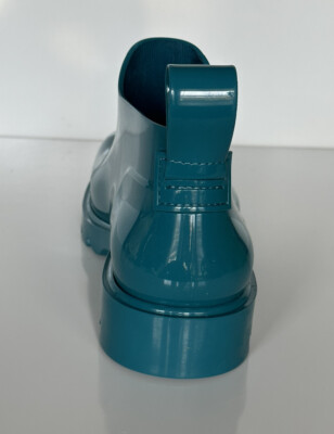 Bottega Veneta Shiny Rubber Blue Ankle Boots 9 US (42 Euro) 680510 IT NIB $650 Bottega Veneta Shiny Rubber Blue Ankle Boots 11 US (44 Euro  main image 2