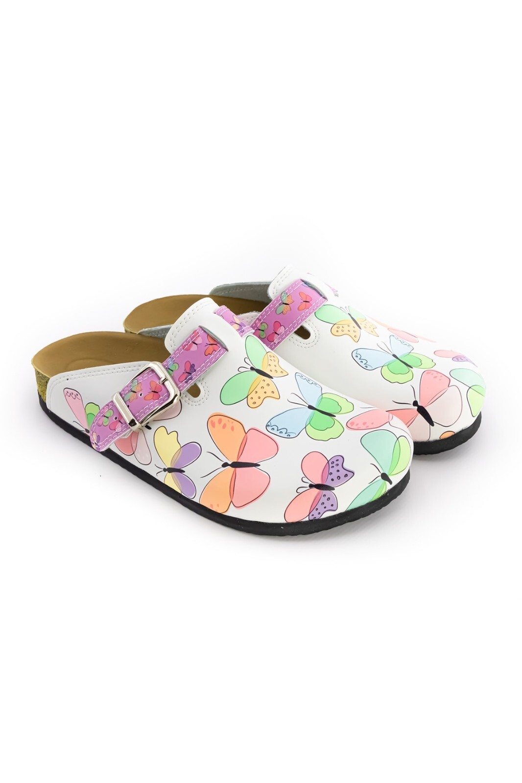 SAOLA Suola in sughero TERLIK SABO ST221 pelle donna zoccoli pantofole scarpe zoccoli farfalla