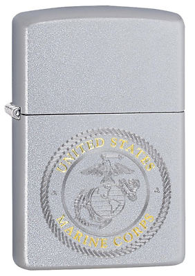 Zippo Windproof Lighter with Engraved U.S. Marine Corps Seal 49150