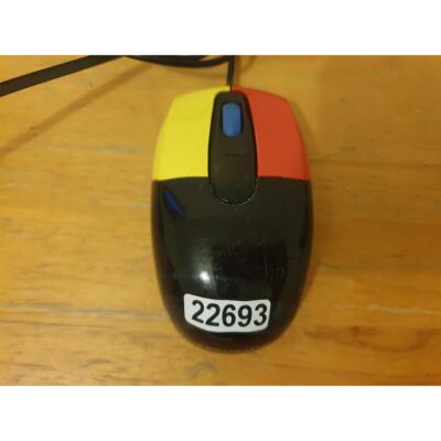 Accuratus MOU-JUNIOR-BLK Optische Maus kabelgebunden USB 3 Tasten Scrollrad 800 DPI