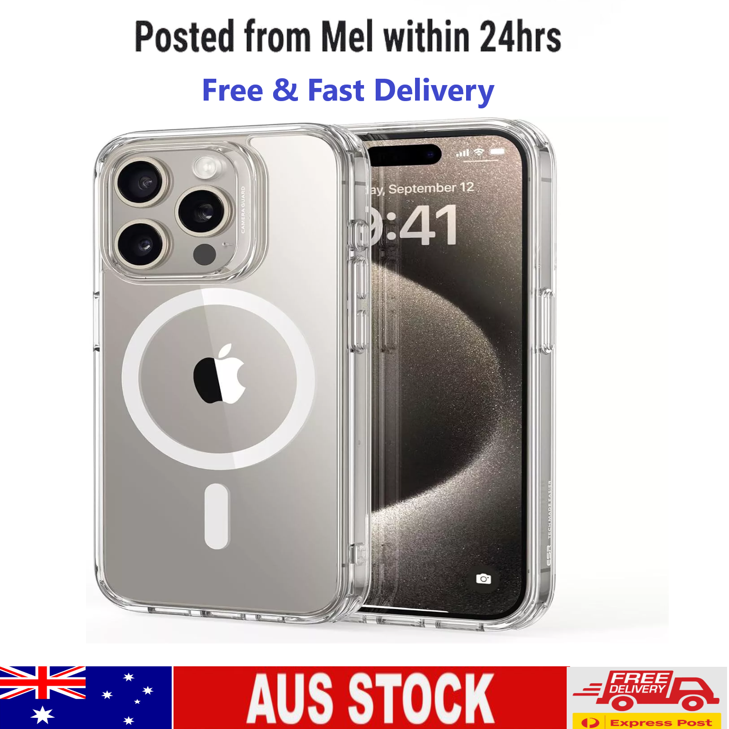 ESR for iPhone 15 Pro Max Case, Compatible with MagSafe,Military-Grade Protector