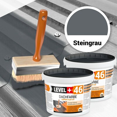 Dichtmembrane 8kg Dachfarbe Super Flex UV-beständige Sockelfarbe Steingrau RM46