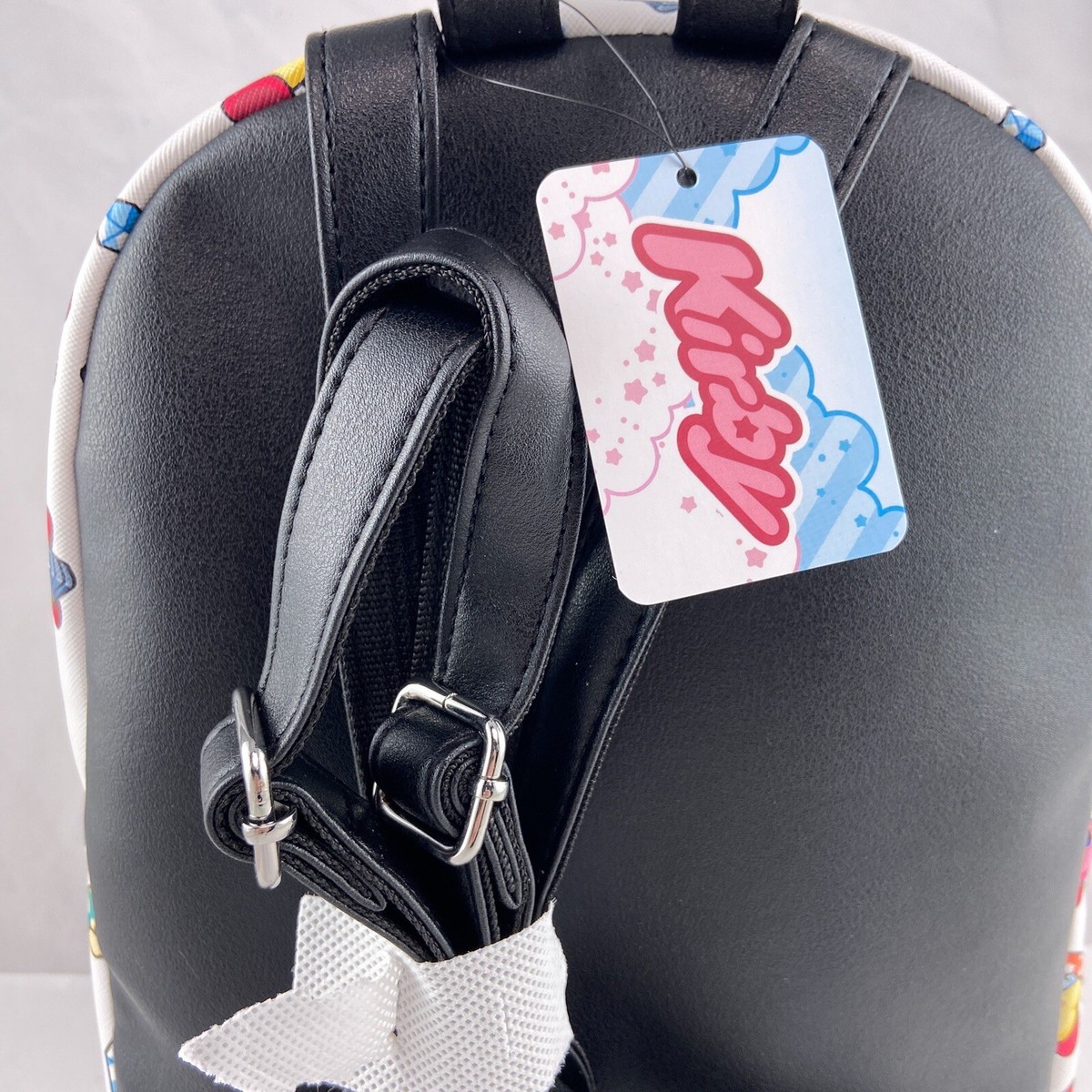 Bioworld Mini Backpack Kirby Abilities Sword Ice Cutter Cook Beam Nintendo Bag Kirby Mini Backpack Nintendo Cosplay Abilities Bag Pink Zip  main image 3