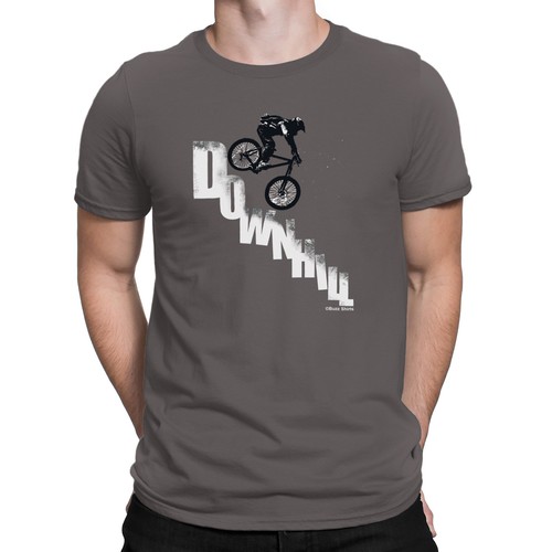 Mens DOWNHILL Mountain Bike ORGANIC T-Shirt Cycling MTB Biking Birthday  Gift Eco | eBay