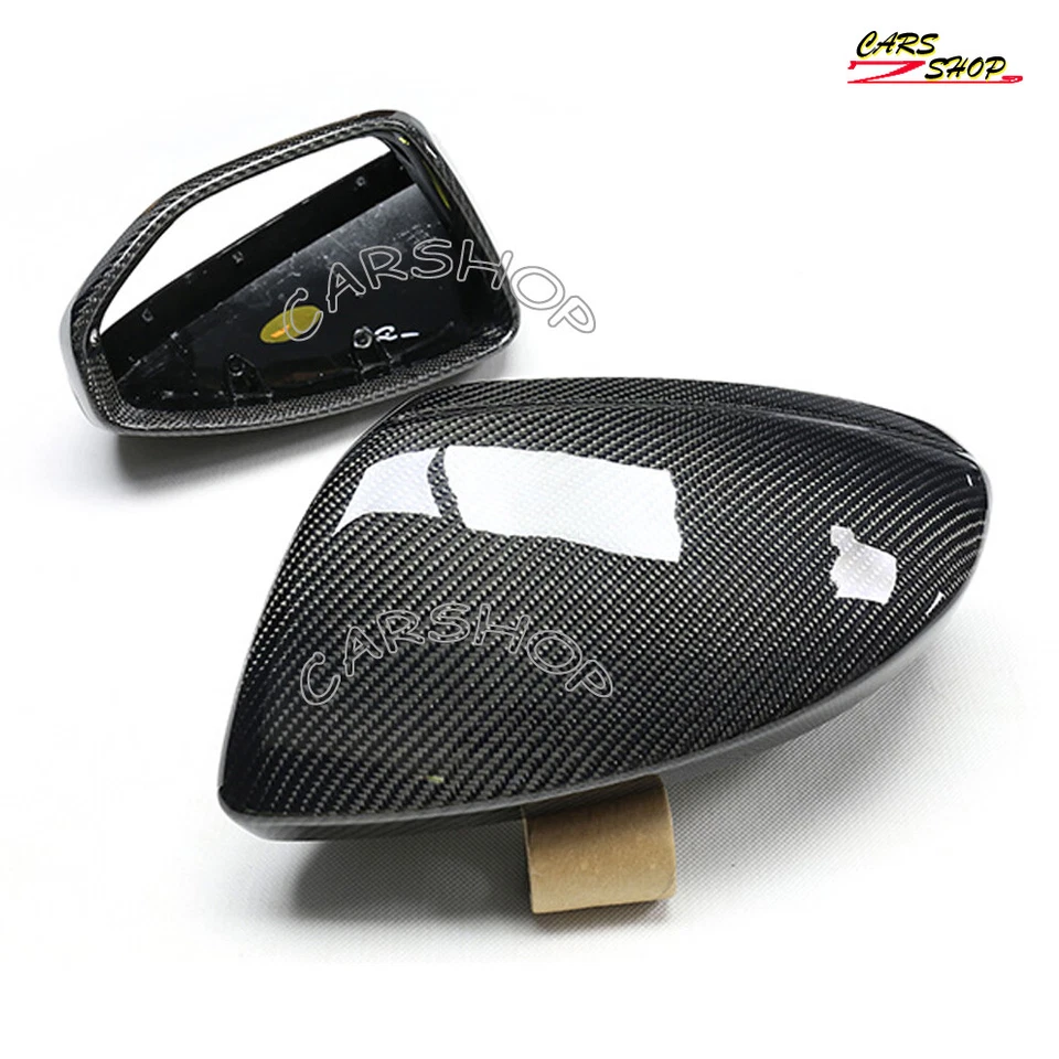 碳纤维侧镜盖带 O 车道替换件适用于奥迪 C8 A6 S6 A7 A8 19-24 — 第 3/4 张图片