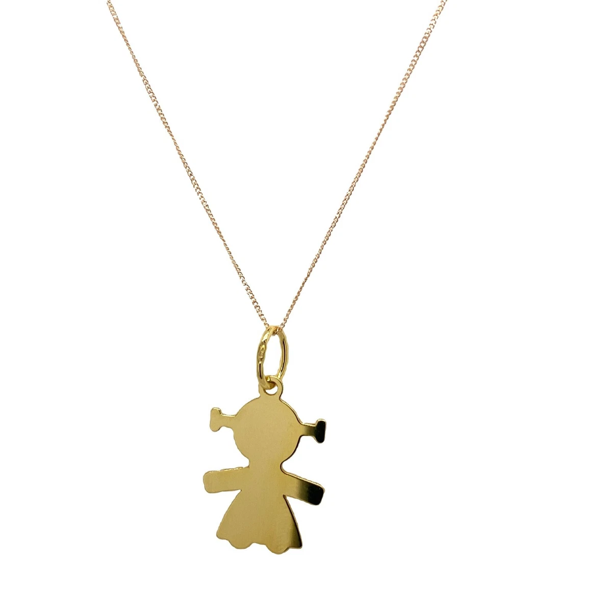 Gold girl pendant clearance