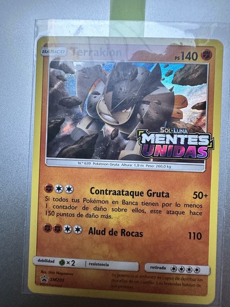 TERRAKION BLACK STAR PROMO ESPAÑOL | MENTES UNIDAS | NM/M |POKEMON CARD