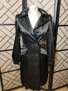 guess black coat womens