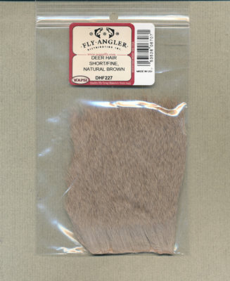 Deer Hair - short / fine - natural brown     DHF227  (many shades)