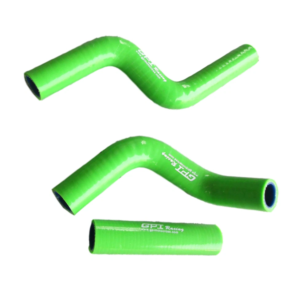 Manguera de radiador de silicona verde para Kawasaki KX80 KX85 KX100 1999 2000 1998-2013 Foto 2 de 4