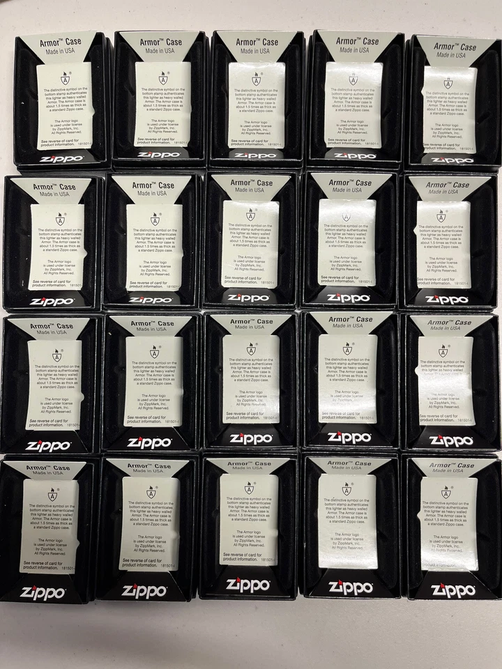 LOTE DE 20 JUEGOS ARMADURA ENCENDEDOR ZIPPO CAJA VACÍA CON GARANTÍA, SOLO CAJA Foto 4 de 4