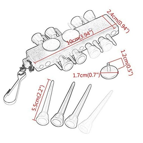 1Set Portable Golf Tee Holder Carrier With 12 Golf Tees And 3 Ball Markers - Picture 4 of 12
