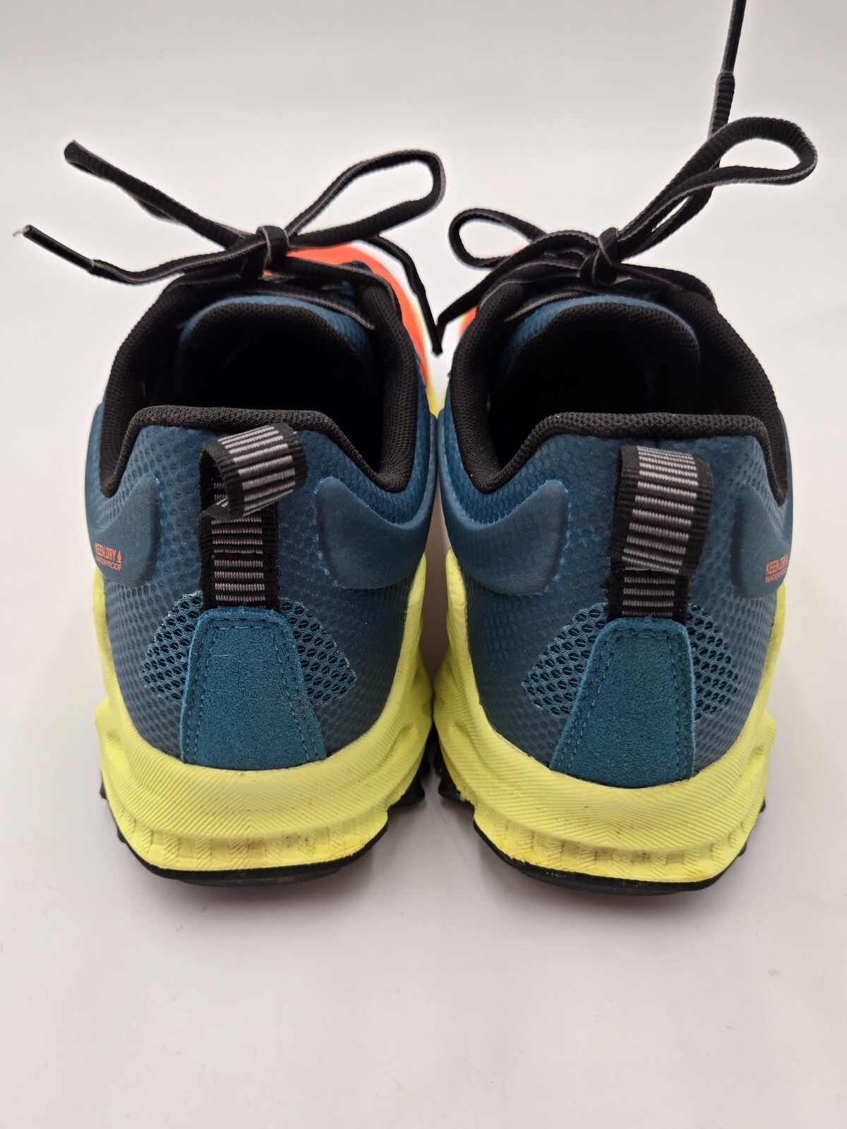 Scarpe da trekking impermeabili Keen da uomo taglia 7 5 Zionic Scarlet Ibis Deep Lagoon