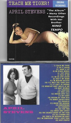 APRIL STEVENS & NINO TEMPO-TEACH ME TIGER/DEEP PURPLE & ALL THEIR HITS-CD-SALE