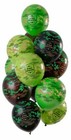 12 X HAPPY BIRTHDAY "B*DAY BASH" CAMOUFLAGE BALLOONS PREMIUM QUALITY - 30CM