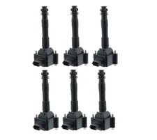 Set of 6 Ignition Coil - With Spark Plug Connector BREMI / STI 20737 for Porsche