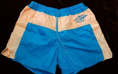 VINTAGE UMBRO MEN'S SWIM TRUNKS SHORTS 90S SIZE XL BRIGHT COLORS