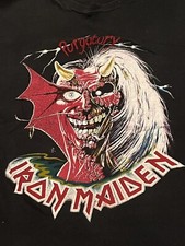 T-shirt Iron Maiden vintage 1981 époque PURGATORY tueurs lumineux rare