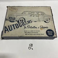 AUTOGRAMS Vintage Letter Kit  Auto Parts Store Counter Display Accessories