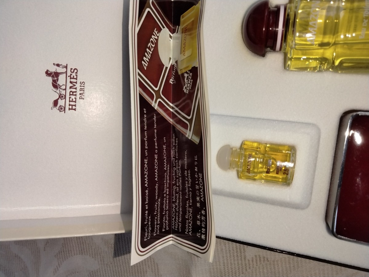 Hermes Amazone Gift Set Original Box Mini Parfum Eau de Toilette