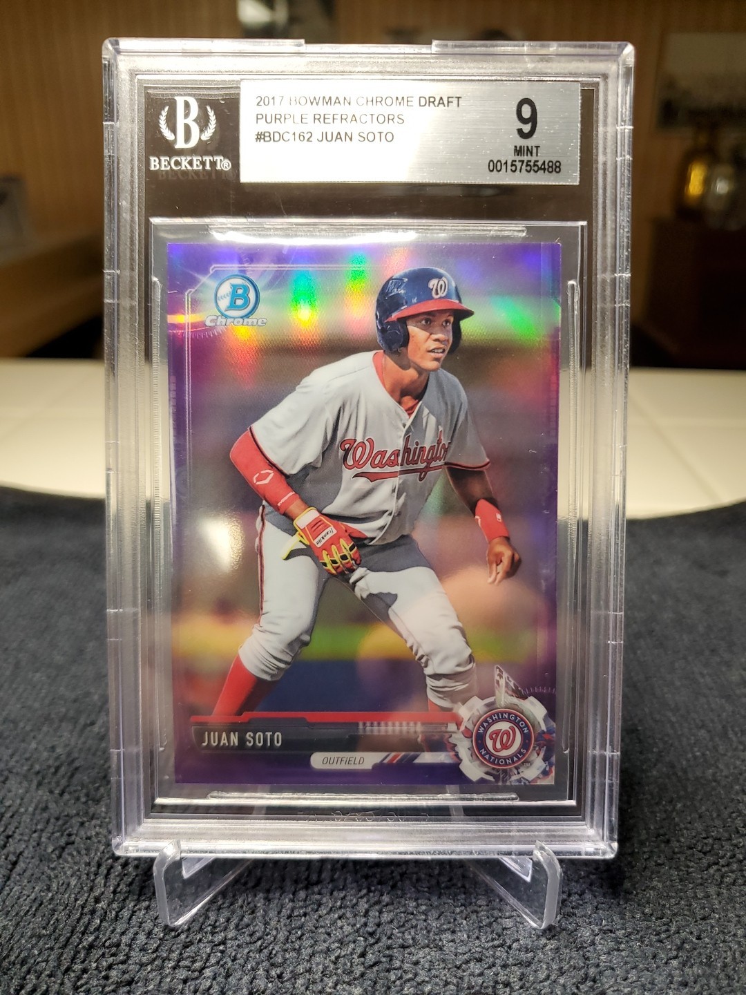2017 Bowman Draft - Chrome Juan Soto #BDC-162 Purple Refractor /250 (RC)