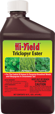 Hi-Yield Triclopyr Ester 16 oz broadleaf herbicide bermudagrass clover killer