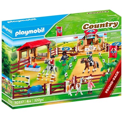 PLAYMOBIL Land Pferde Reiten Pflege Groß Pferdesport Turnier 70337 Neu