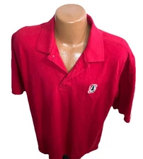 Cutter & Buck Red Golf Polo Stanford University Logo Cotton Men’s Size Large