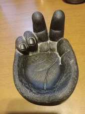 Hawiian Hand Trinket Or Etc  Tray