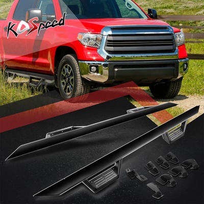 3'' W Steel Running Board Drop Step Pads Nerf Bar for 07-20 Tundra Crewmax Cab