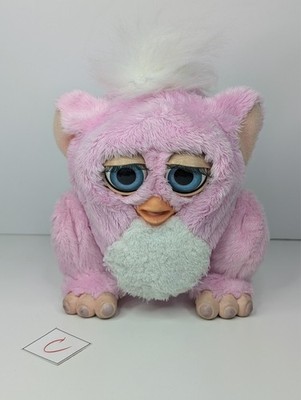 Vintage Furby Baby Pink White Hasbro Tiger Electronics 2005 Rare Turns On