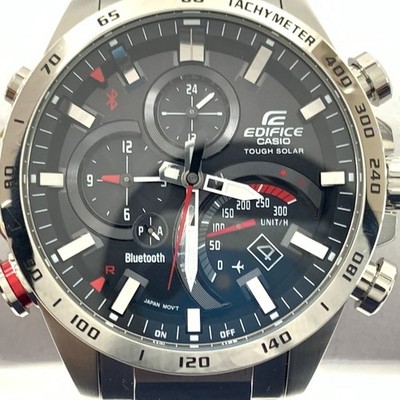 Casio Edifice EQB-501 Solar Quartz Chronograph Men's Watch Silver