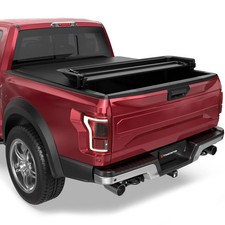 Best Tonneau Cover for Ford F-150 (2015–2025) Soft Quad Fold Truck Bed Tonneau Cover Compatible for 2015-2025 Ford F-150 F150