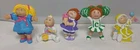 Lot of 5 Vintage 1984 Cabbage Patch Kid Doll Figures Mini Figurines Hong Kong