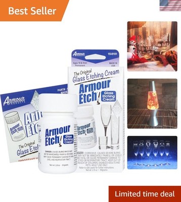 Glass Etching Cream - Create Stunning Designs on Glass Surfaces - Etching Cre...
