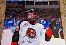 LIAM RUCK SIGNED 8X10 MATTE PHOTO MEDICINE HAT TIGERS 2026 NHL DRAFT (A)