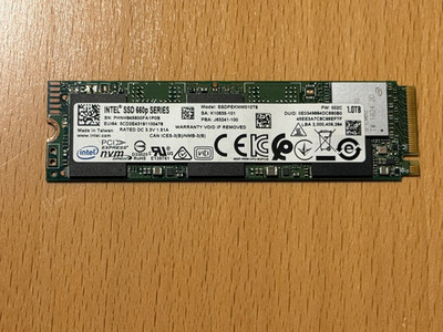 Intel SSD 660p Series 1TB  SSDPEKNW010T8 M.2