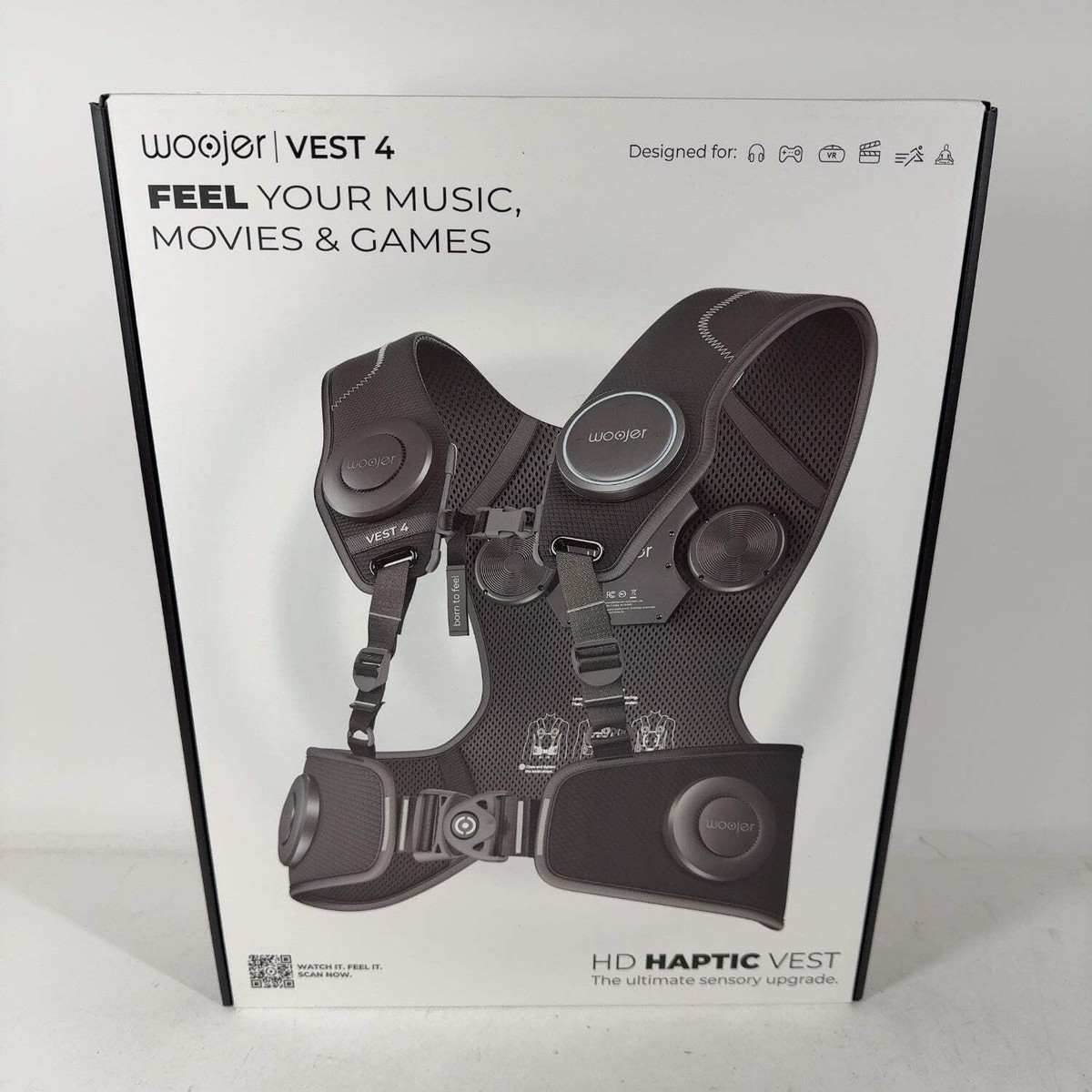 Woojer Vest 4 HD Haptic Vest WJRV4BHNV-101-B | eBay