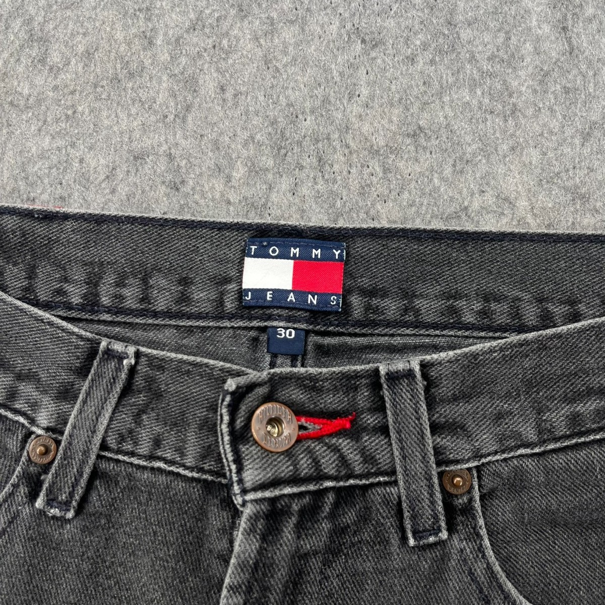 Vintage Tommy Hilfiger Jeans Gray Denim Shorts Mens Size 30 | eBay