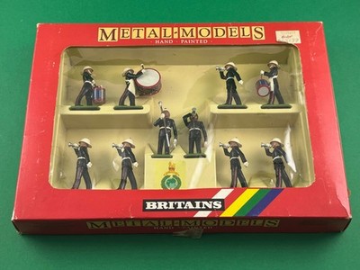 Britains 7204 Royal Marines Drums And Bugles - 10 Figuren