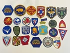 Lot #8  Vintage Military Estate Collection Patches Medals Pins Badges WWI WWII