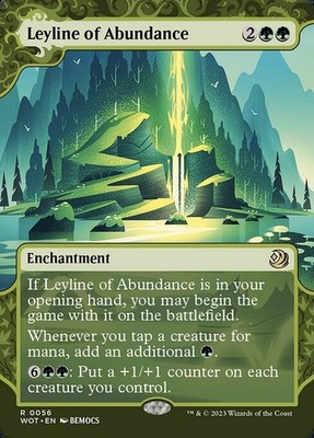 Leyline of Abundance - Wilds Of Eldraine: Enchanting Borderless Regular MTG-NM