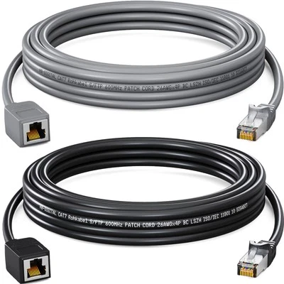 HB-DIGITAL Cat7 Patchkabel Verlängerung Netzwerkkabel Ethernet Kabel RJ45 DSL LAN S/FTP CAT