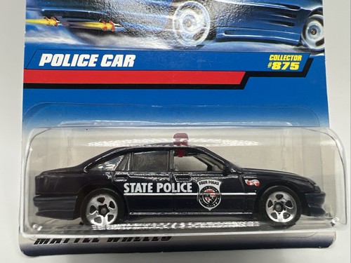 1998 Hot Wheels Collector #875 Police Car State Police Black Squad 911 Die Cast - Picture 2 of 6