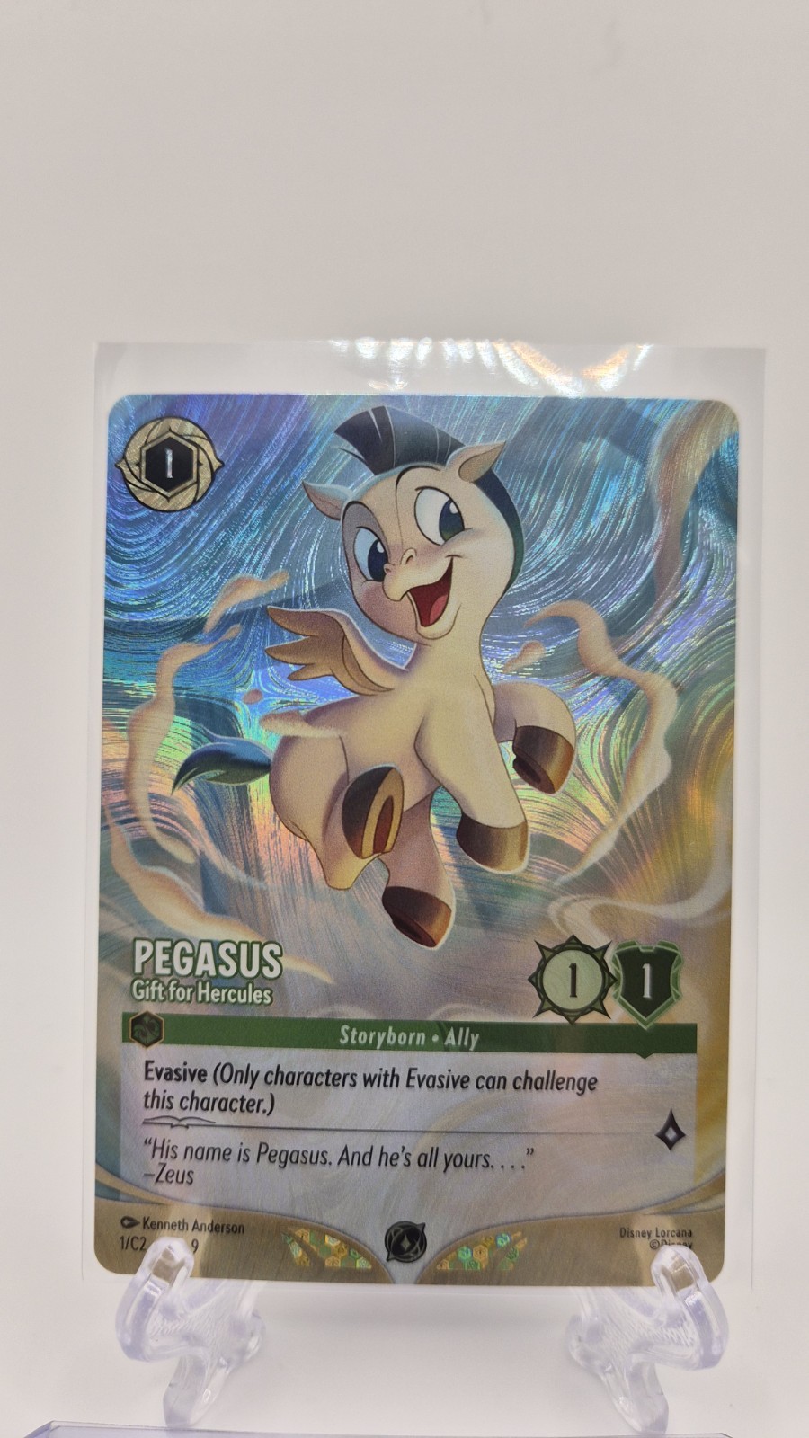 Pegasus - Gift for Hercules 1/C2 EN-9 Disney Lorcana Challenger Promo