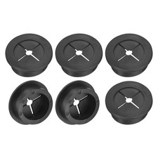 6 Pcs Cable Cord Grommet 1-1/4 Inch Desk Grommet Flexible Rubber for Office